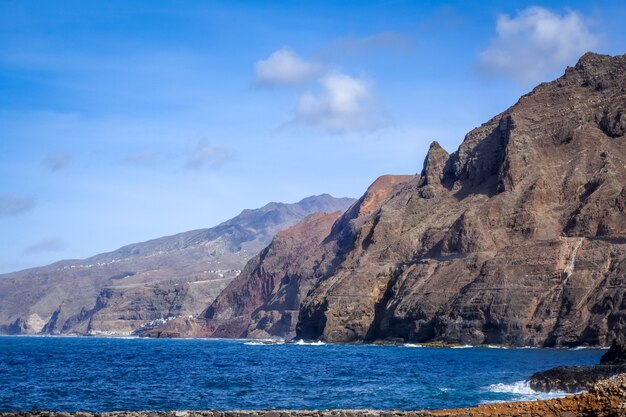 Cliffs and ocean view in Santo Antao island, Cape Verde