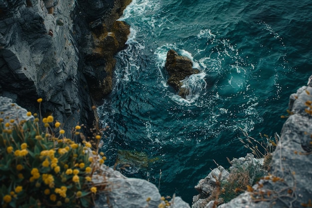 Cliffs rising majestically from the ocean a stunning natural wonder