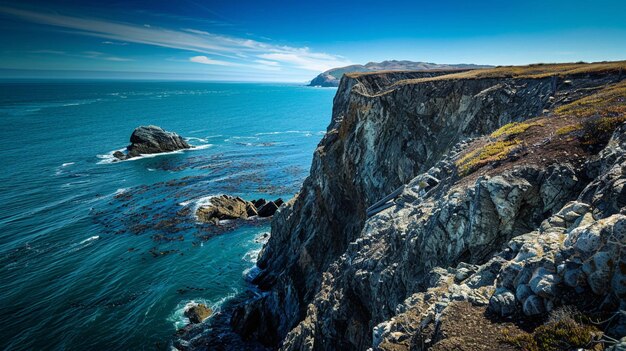 Photo cliffside majesty contemporary elegance on the rugged coast