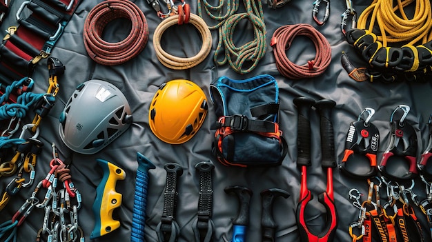 climbing equipment for safe climbing sportsmen