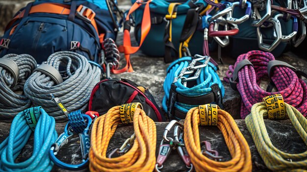 climbing equipment for safe climbing sportsmen