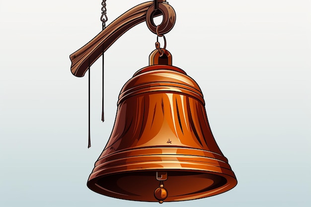 clip art of a school bell ringing