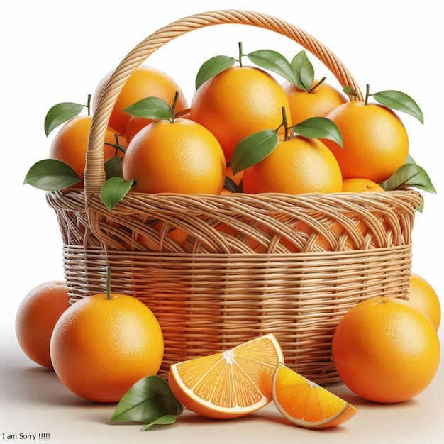 Clipart of basket full with oranges