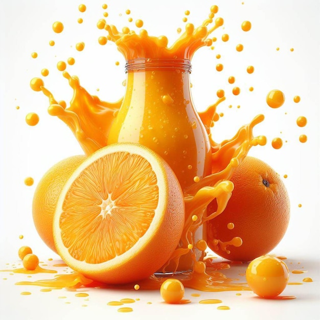 Clipart freshly squeezed orange juice ripe oranges