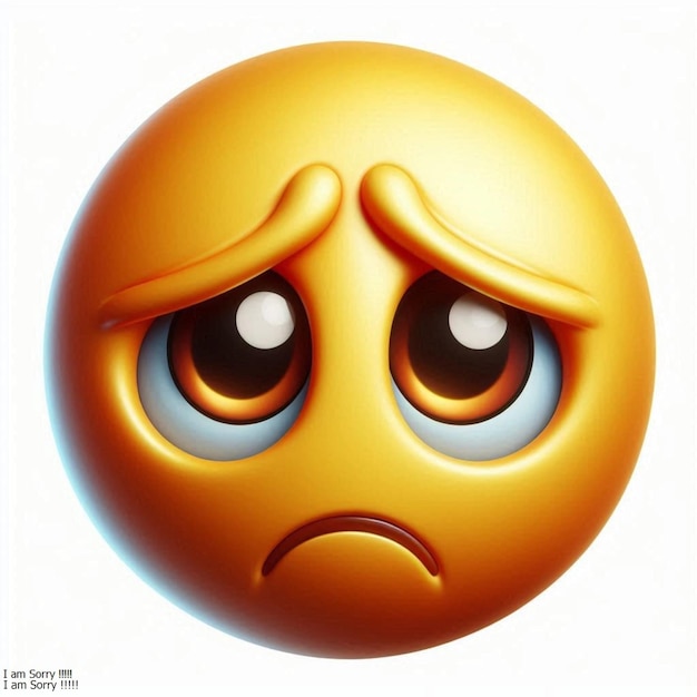 Photo clipart of sad emoji