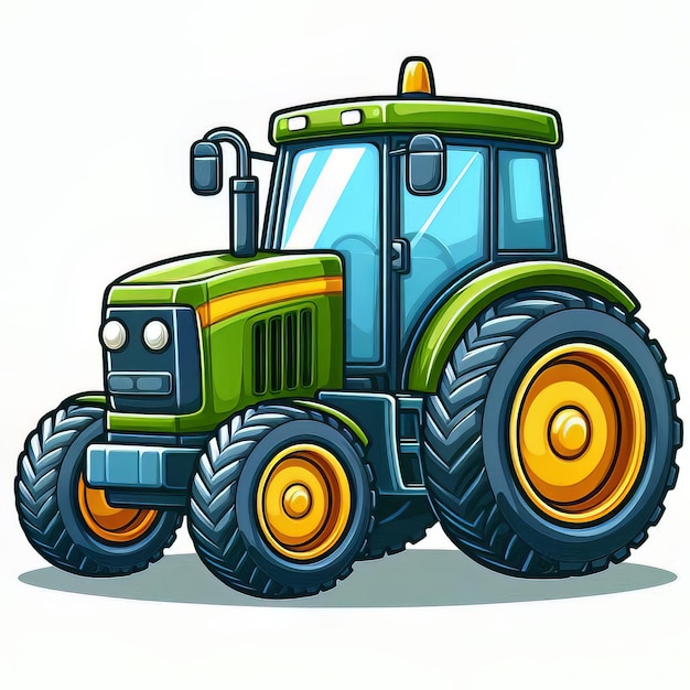 Clipart tractor vector art