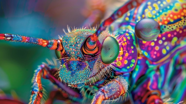 Cloaked in vibrant colors and adorned with intricate details an ovipositor is a breathtaking sight