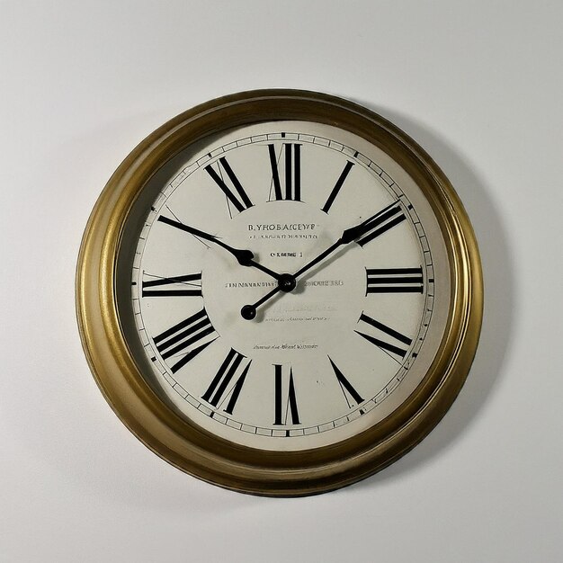 Photo a clock that says quot the time of 11 00 quot on the face