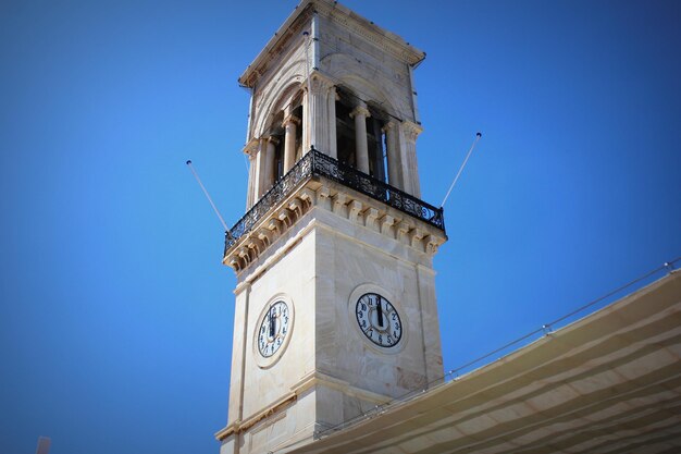 Clock tower in Hydra island Greece