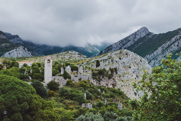 Clock Tower and Ruins of Old Bar Montenegro