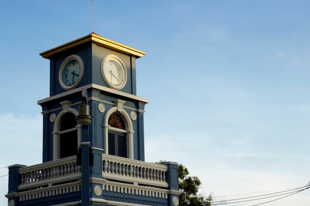 Clock tower at Surin Circle Phuket Town