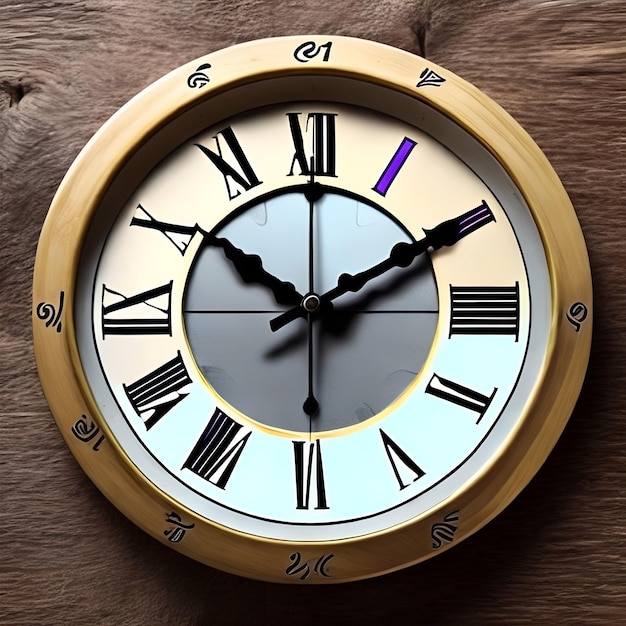 A clock with roman numerals and the time of 3 05