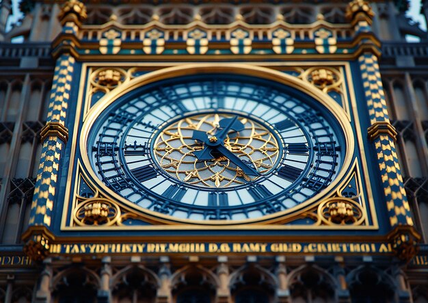 Photo a clock with the time of hong kong on it