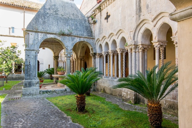 Cloister of the Abbey of Fossanova Latina Lazio Italy Monastery gothic cistercian