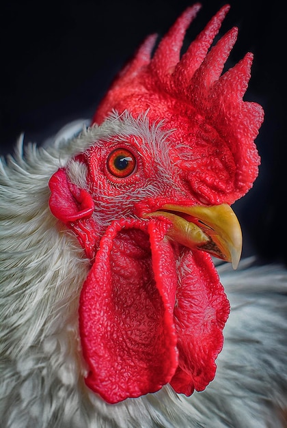 Photo close shot of the asian pygmy chicken