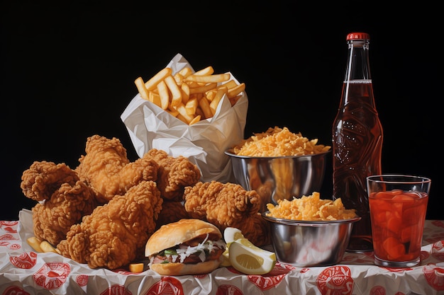 Close uo view of a unfinished fast food on a wooden stand