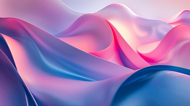 Close up abstract pink blue wave background