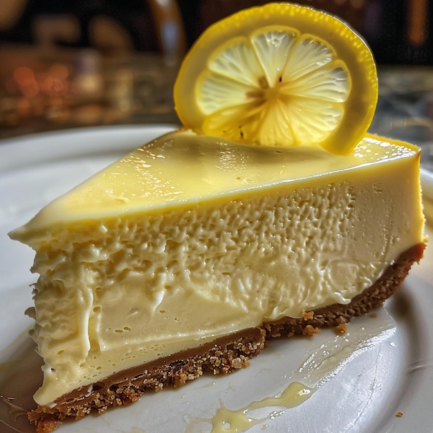 Close up Amateur photo from reddit taken with an iphone 15 pro Lemon White Chocolate Cheesecake