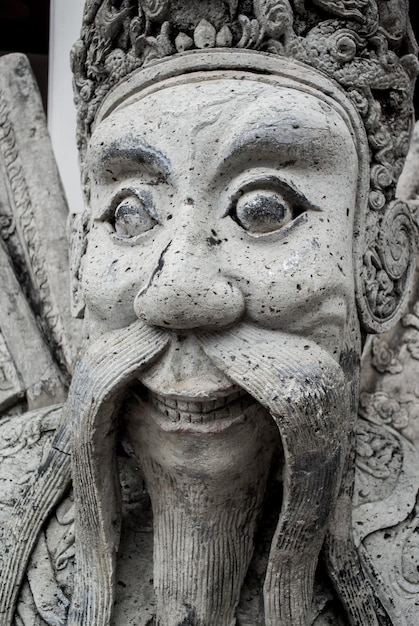 Close-up of ancient sculpture