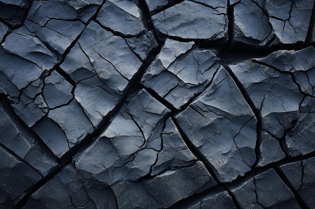 Close up of ash covered stone surface