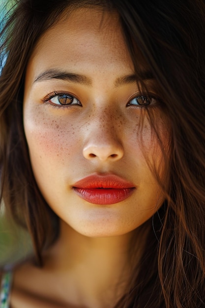 close up asian younge woman