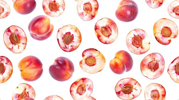 Close Up of Assorted Fruit on White Background