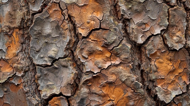 Close up of bark with deep cracks