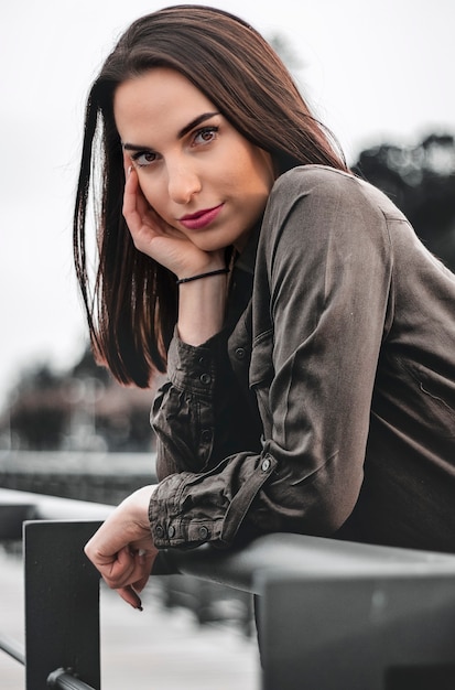 Close-up of a beautiful woman