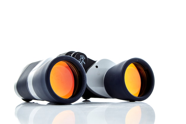 Close-Up Of Binoculars  White Background