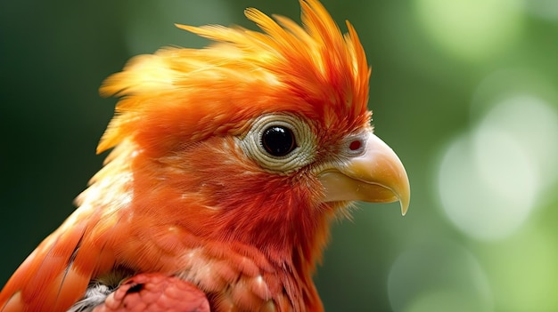 a close up of a bird