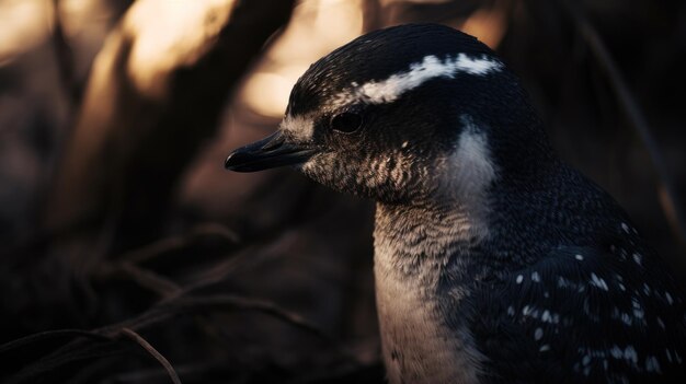 A close up of a bird