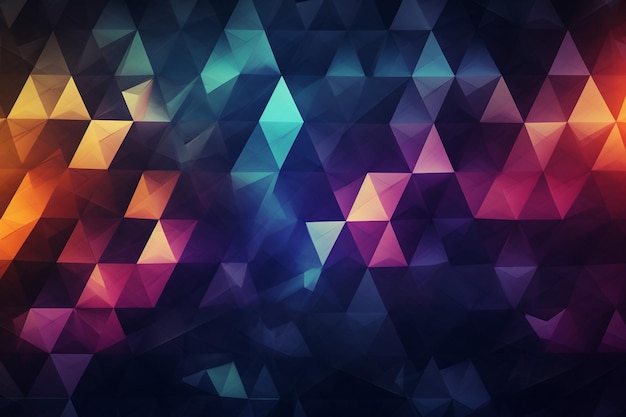 A close up of a black abstract background with triangles