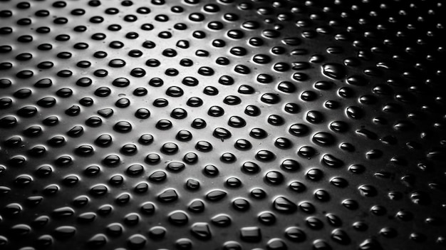 A close up of a black surface with the texture of the surface.