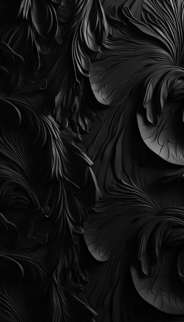 A close up of a black and white photo of a flower generative ai