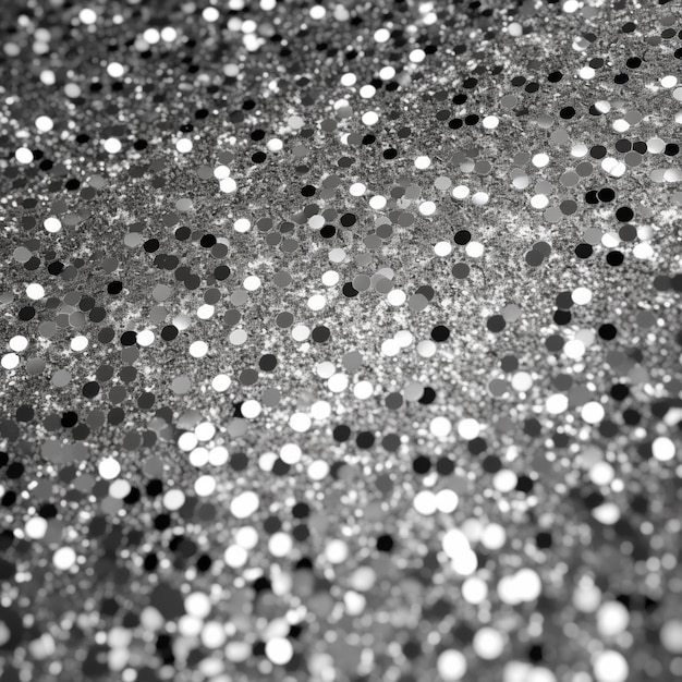 A close up of a black and white photo of a glitter background generative ai