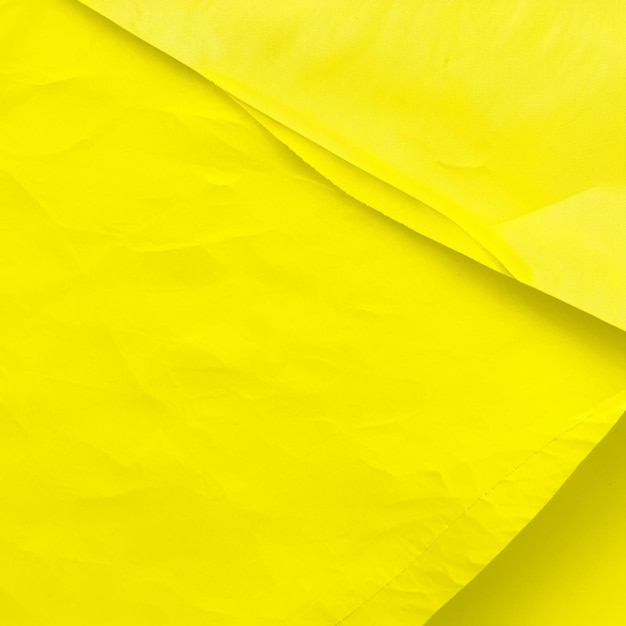 Close up of Blank dark yellow crumpled and creased paper