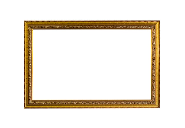 Close-up of blank picture frame against white background