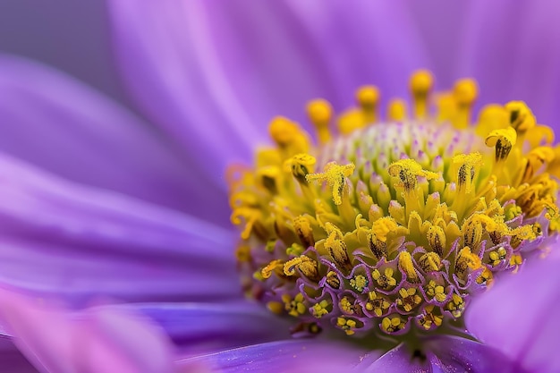 Close up of blooming Garden Cosmos or Mexican Aster