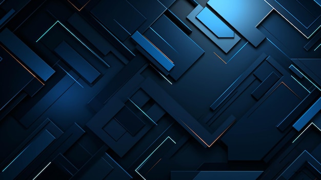 A close up of a blue abstract background with a lot of squares generative ai