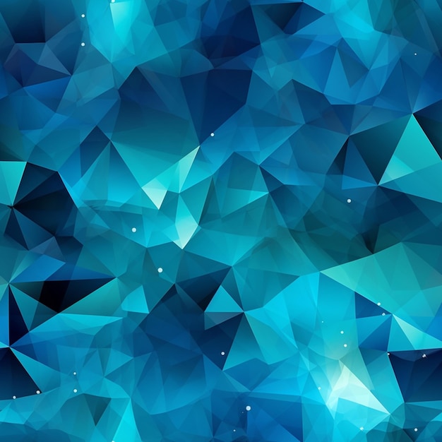 a close up of a blue abstract background with triangles generative ai