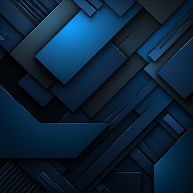 A close up of a blue and black abstract background with squares generative ai