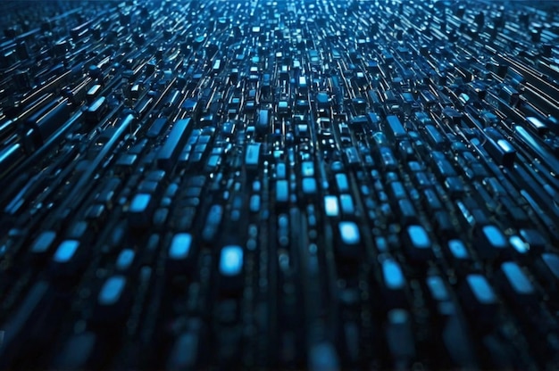 a close up of a blue bottle of water with the blue light reflecting on it