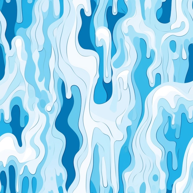 a close up of a blue and white abstract background with a lot of water generative ai