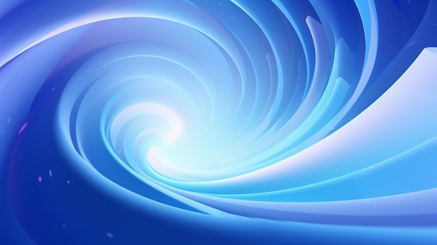 a close up of a blue and white swirl with a red light generative ai