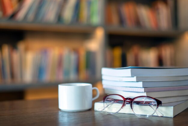 Close-up of books on table