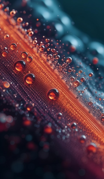 a close up of a bottle of water with drops of water