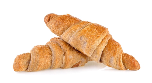 Close-up of bread against white background