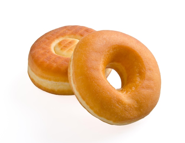 Close-up of bread against white background