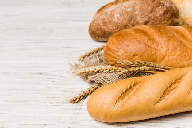 Close-up of bread on table