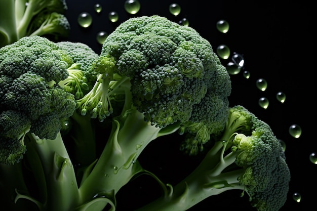 a close up of a broccoli